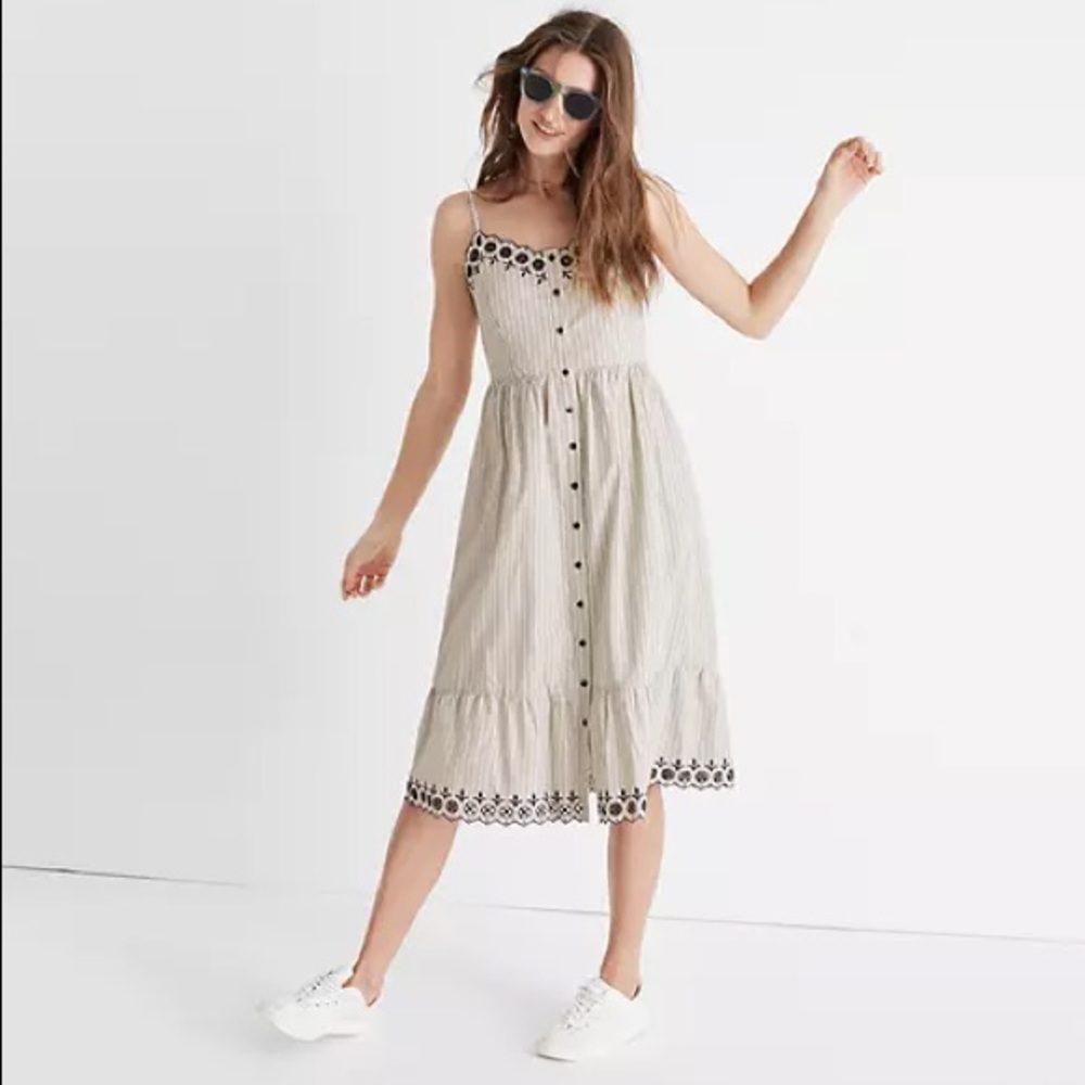 Madewell Jardin Midi Dress Size 8